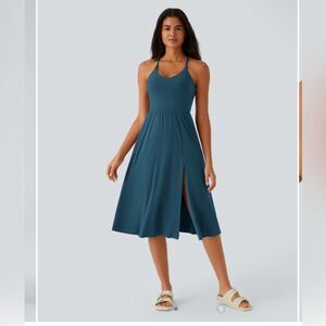 Halara Everyday Midi Chill Dress La La Land